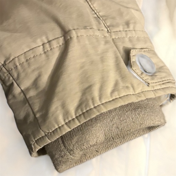 Apt. 9 Women's Beige Winter Coat with Hood Sherpa Quilted Size Large - Picture 5 of 11